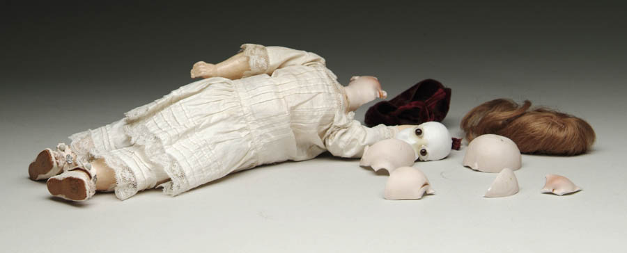 Appraisal: DAMAGED SIMON HALBIG DOLL SIZE - cm Oh the poor