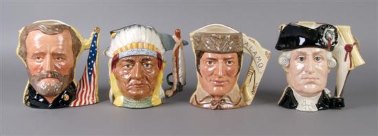 Appraisal: A Group of Four Royal Doulton Character Mugs from the