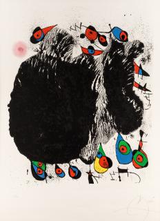 Appraisal: JOAN MIRO SPANISH - La cascada aux oiseaux lithograph on