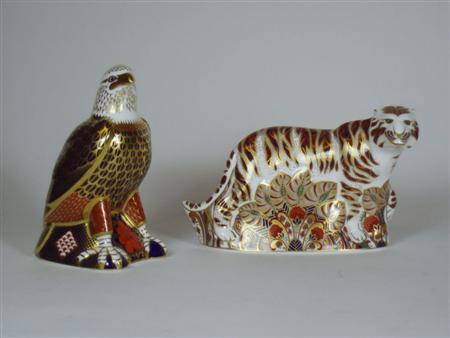 Appraisal: A Royal Crown Derby 'Bengal Tiger' paperweight with printed marks