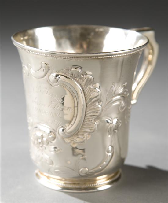 Appraisal: Group of two American sterling cups Gould Stowell Ward cup