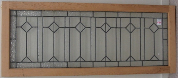 Appraisal: A CLEAR LEADED GLASS TRANSOM WINDOW American early th century