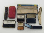 Appraisal: A group of th century and later jewellery boxes including