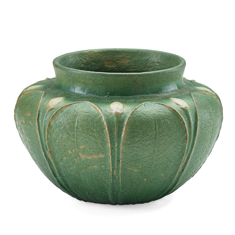 Appraisal: GRUEBY Fine two-color vase Condition Report Crisply modeled beautifully fired