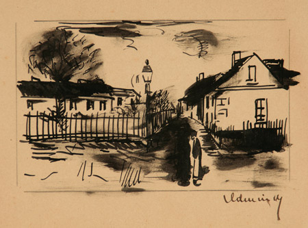 Appraisal: Maurice de Vlaminck French - Scene de Rue de Village