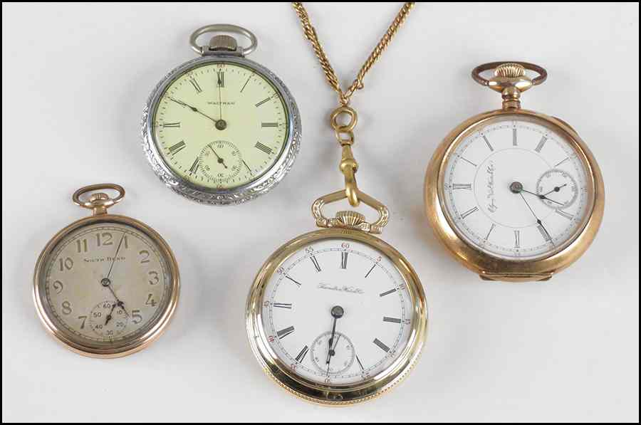 Appraisal: ELGIN POCKET WATCH Together with a Hamilton pocket watch a