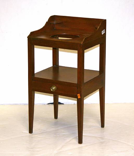 Appraisal: A Federal cherry wash stand late th early th century