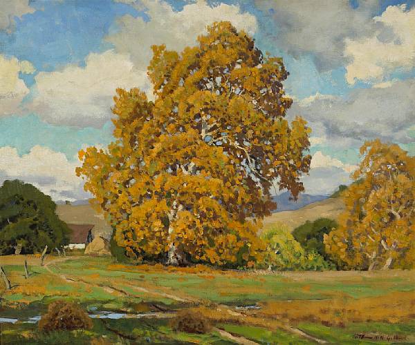 Appraisal: Arthur Hill Gilbert American - The Sycamore in Autumn Monterey