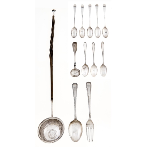 Appraisal: A George V silver child's spoon and fork by I