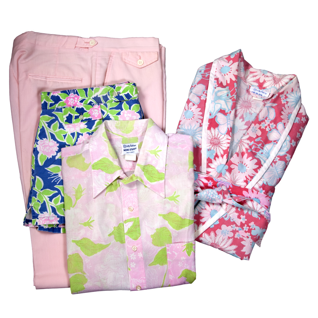 Appraisal: Collection of Resort Attire by Lilly Pulitzer Comprising a bathrobe