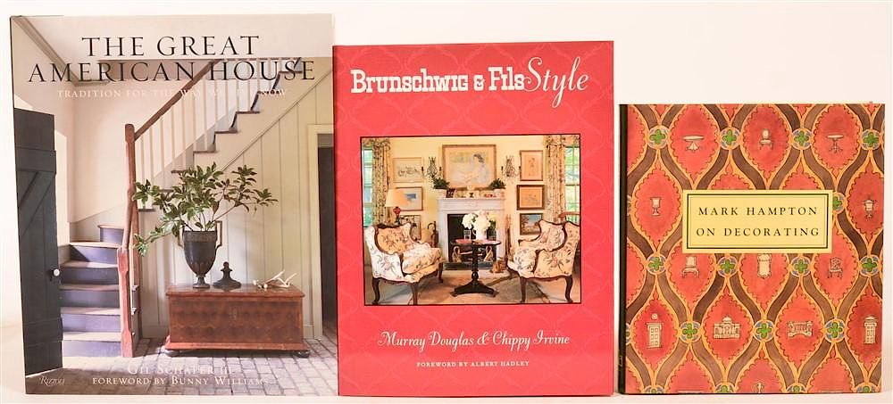 Appraisal: vols Books on Design Douglas Irvine Brunschwig Fils Style Boston