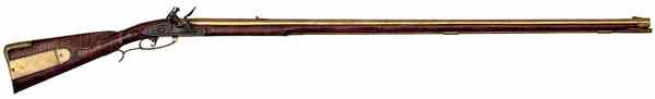 Appraisal: Contemporary Flintlock Full-Stock Muzzleloading Rifle by Peter A Alexander cal