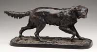 Appraisal: PIERRE JULES MENE French - ON POINT Fine bronze of