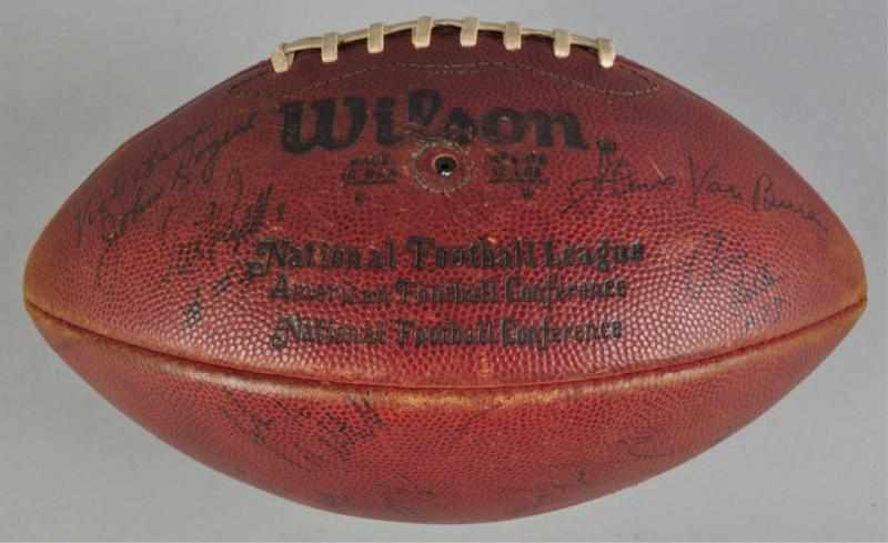 Appraisal: Vintage Wilson Official NFL Football Description Pete Rozelle Commissioner Various