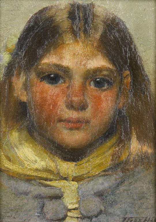 Appraisal: JOHN HENRY HENSHALL RWS - HEAD OF A GIRL signed