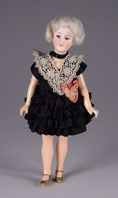 Appraisal: CLOSE-MOUTHED ALL ORIGINAL FLAPPER DOLL A desirable AM character marked