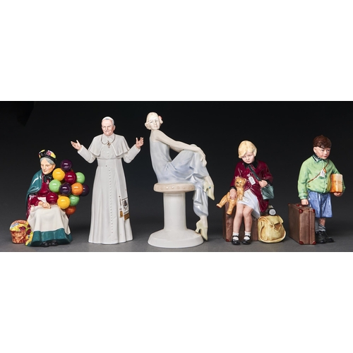 Appraisal: Five various Royal Doulton figures including Boy and Girl Evacuee