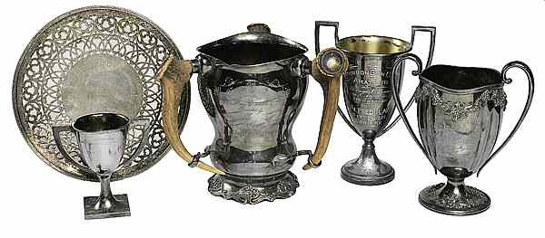 Appraisal: Five Shooting Trophies from the Clay Family of Kentucky Five