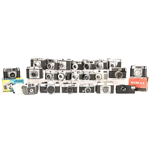 Appraisal: Twenty two Ilford Halina and other mm cameras More Information