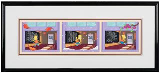 Appraisal: The Simpsons Blackboard Bungle Limited Edition Pan Cel Fox Matt