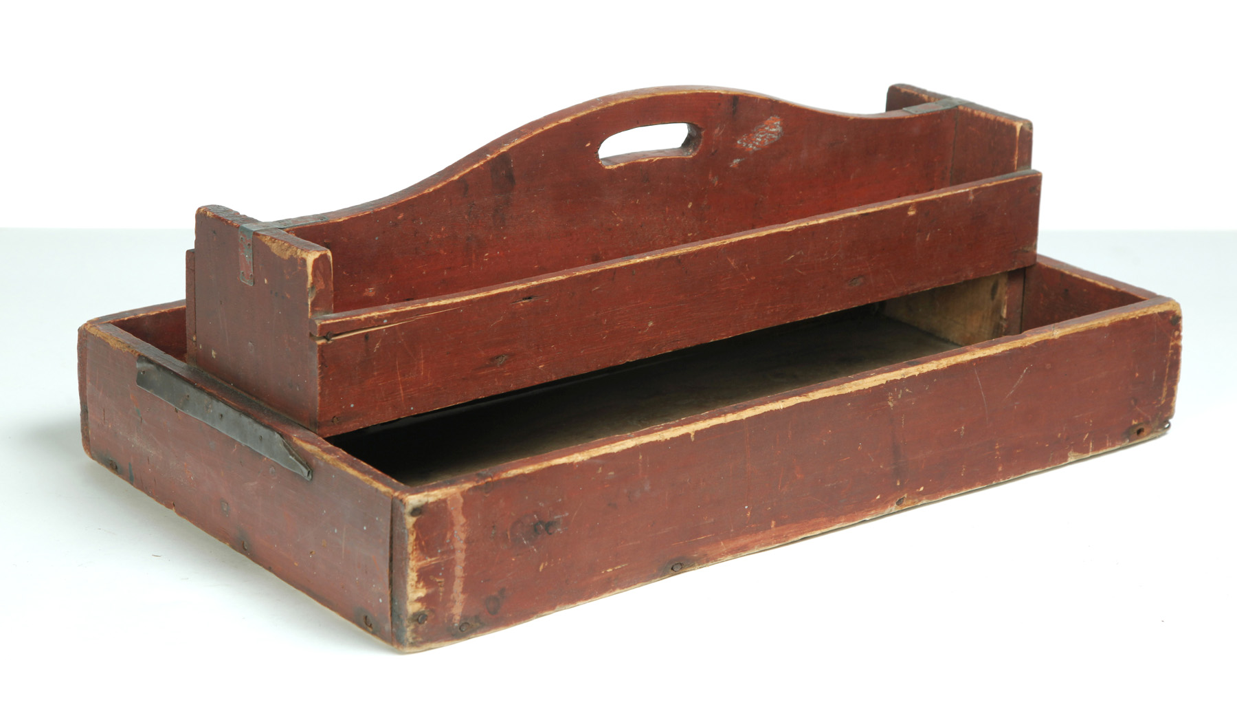 Appraisal: AMERICAN TOOL CARRIER Second half- th century pine Two tier