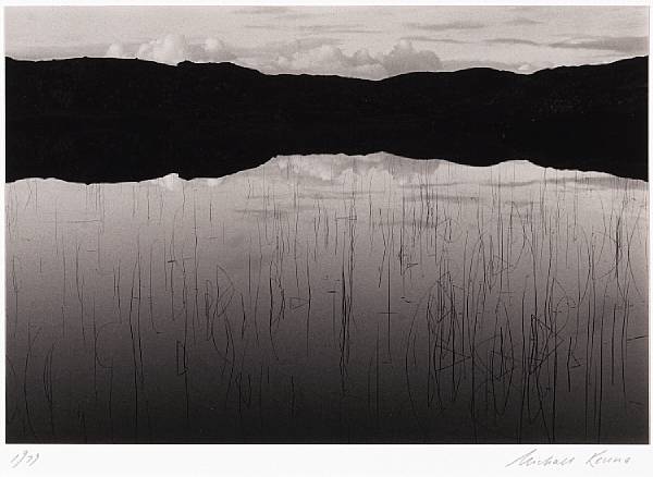 Appraisal: Michael Kenna British American born Loch Reeds-Lochinver-Scotland Toned gelatin silver