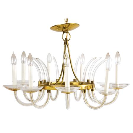 Appraisal: Nine-Light Chandelier Germany circa Estimate -