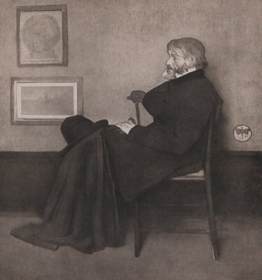 Appraisal: Portrait Of Thomas Carlyle Photoengraving on Paper After James Abbot