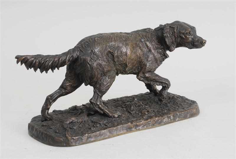 Appraisal: AFTER PIERRE-JULES MENE SETTER ON THE SCENT Bronze signed in