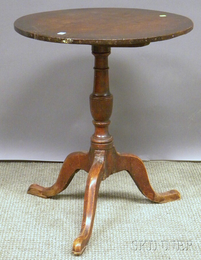 Appraisal: English Elmwood Candlestand