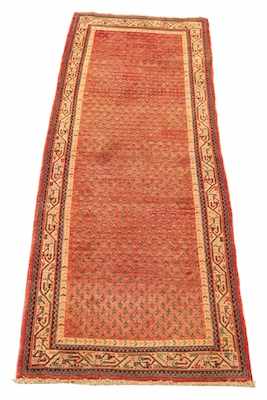 Appraisal: A Bidjar Palace Runner Natural abrash Capet with repeating miniature