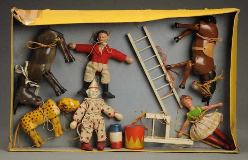 Appraisal: Scarce Schoenhut's Humpty Dumpty Circus Set American Set includes two