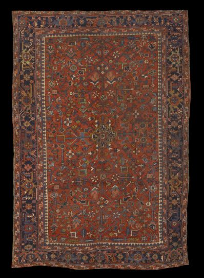 Appraisal: Antique Heriz Carpet ' x '