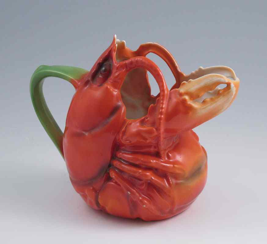 Appraisal: ROYAL BAYREUTH RED LOBSTER PITCHER Ca Approx '' tall blue