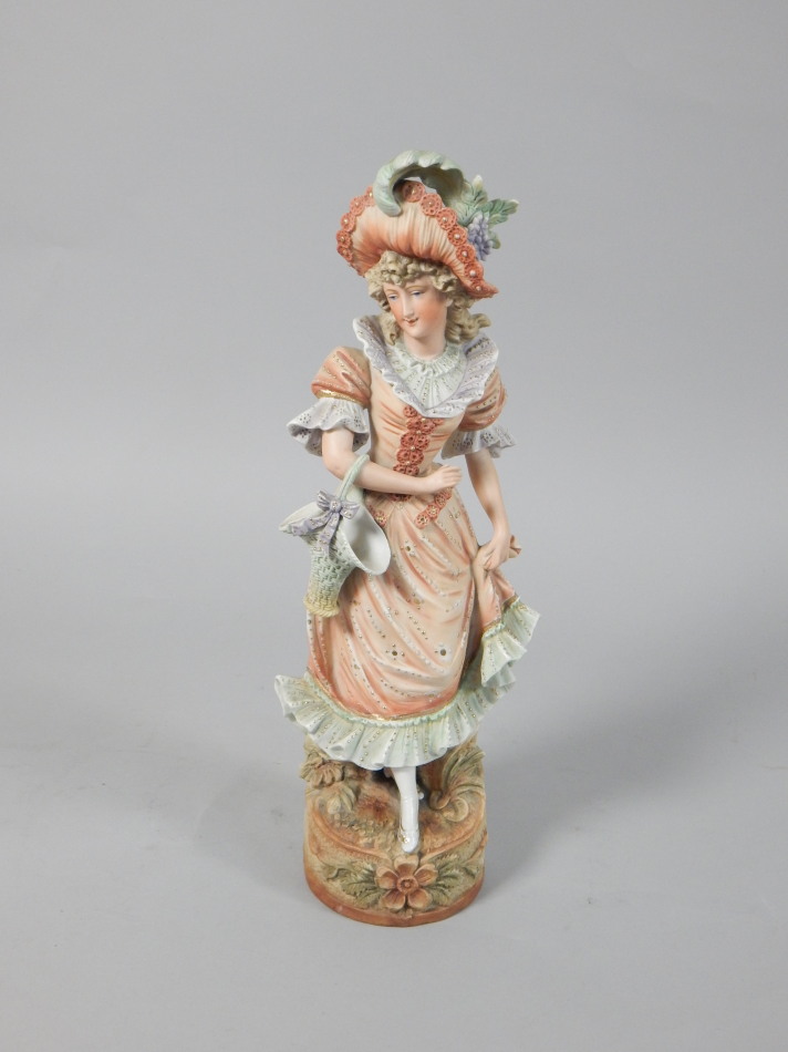 Appraisal: A German bisque porcelain figure in the form of a