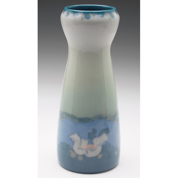 Appraisal: Rookwood vase nice porcelain glaze with a finely painted floral