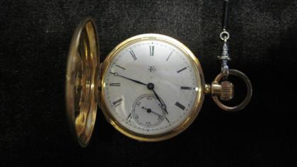 Appraisal: karat yellow gold hunting case pocket watch Elgin th century