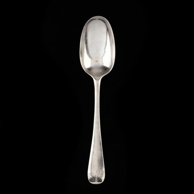 Appraisal: WILLIAM III BRITANNIA STANDARD SILVER RATTAIL SPOON MARK OF ISSAC