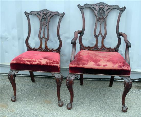 Appraisal: A Set of ten late th early th century mahogany