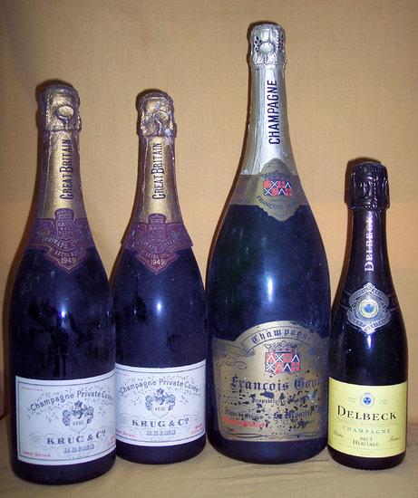 Appraisal: Krug Private cuvee extra sec bottlesFrancois Gonet no date magnumDelbeck