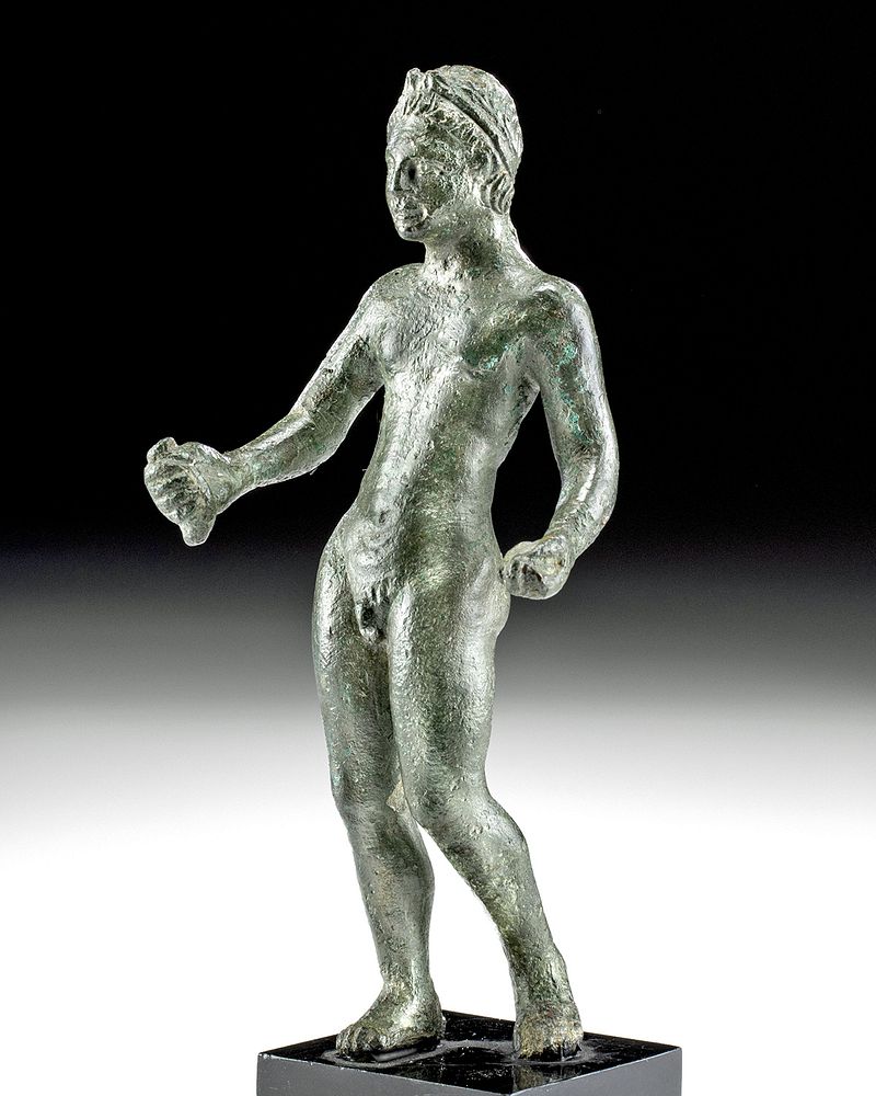 Appraisal: Published Etruscan Bronze Nude Youth Andre Emmerich Etruria Etruscan rd