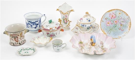 Appraisal: Sale Lot A Group of Porcelain Articles comprising a Paris