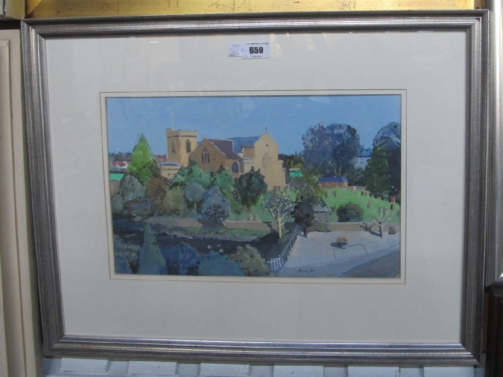 Appraisal: ROBERT W BEGG Gouache 'Spring Sunshine' signed and dated '