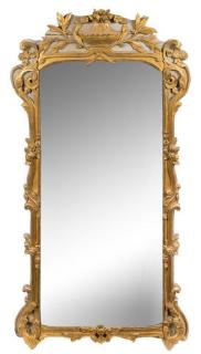 Appraisal: A Louis XVI Painted and Gilt Pier Mirror late th