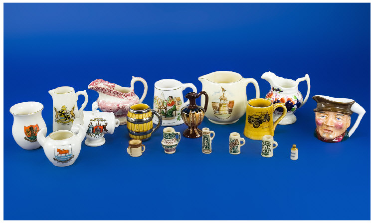 Appraisal: Collection of Miniature Ceramics including Goss Nautilus Shelley Early English