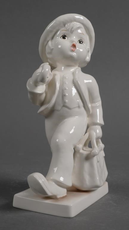 Appraisal: Expressions of Youth Hummel Merry Wanderer Figurine is white-ware with