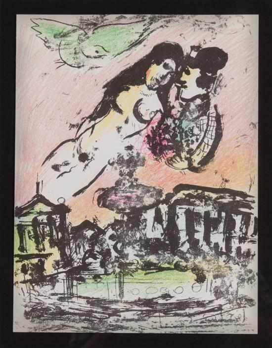 Appraisal: Marc Chagall Russian French - ''The Lover's Heaven'' color lithograph