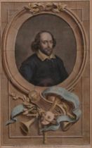 Appraisal: Engraving Of William Shakespeare After F Houbraken Amsterdam A hand