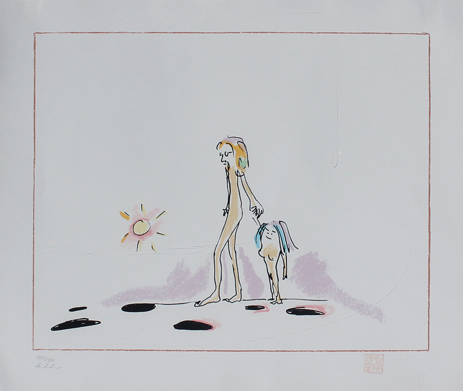 Appraisal: JOHN LENNON SERIGRAPH ''WATCH THE HOLES YOKO'' ''Watch the Holes