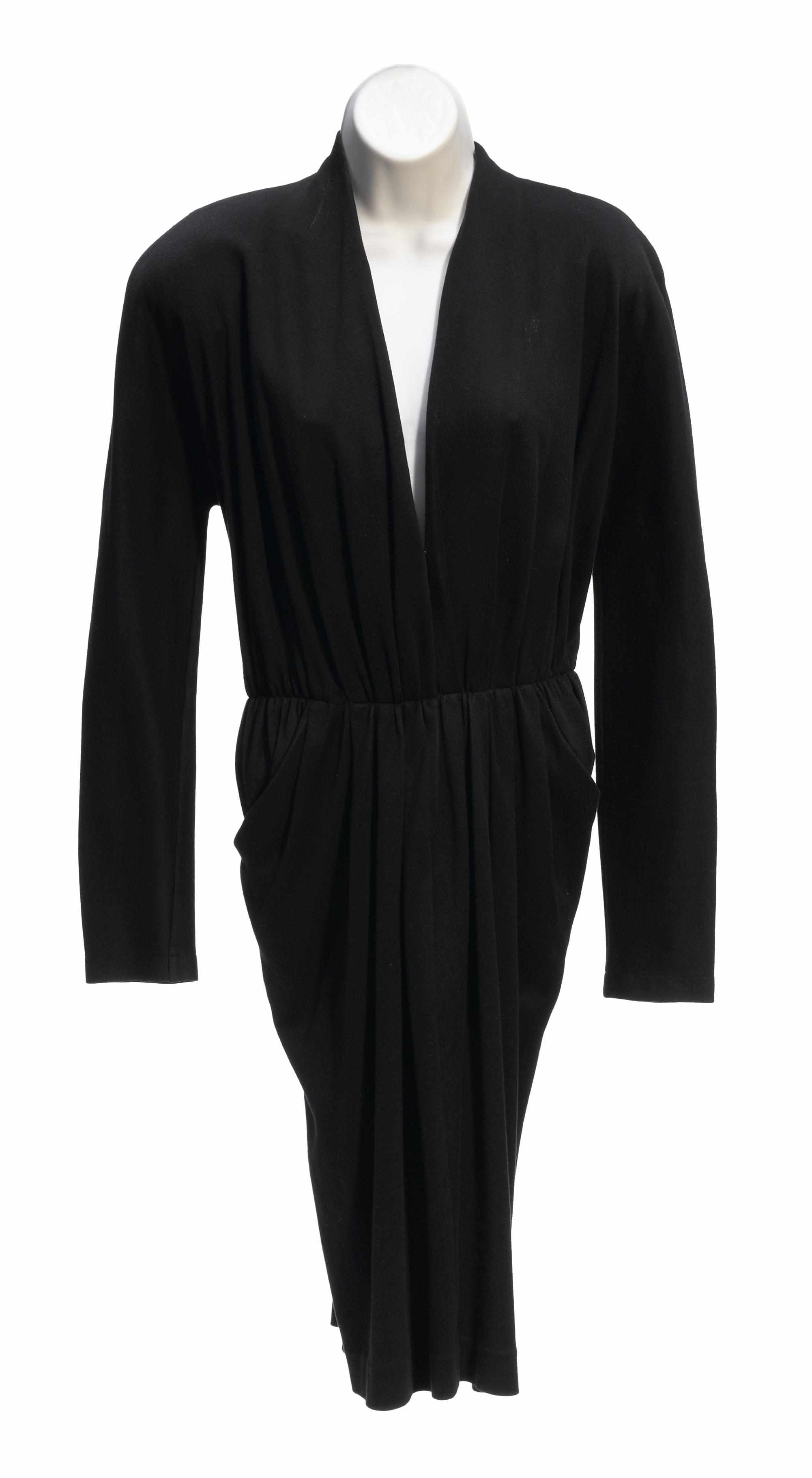 Appraisal: A Donna Karan slate dress size Mtogether with a black